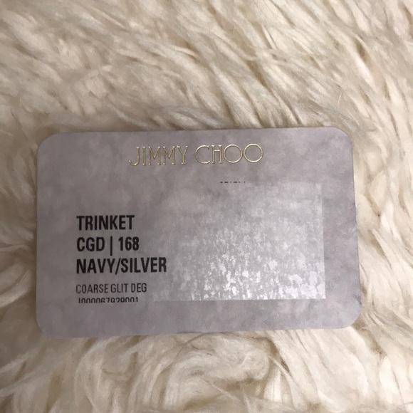 Jimmy Choo Trinket Navy/Silver Clutch - Picture 9 of 16